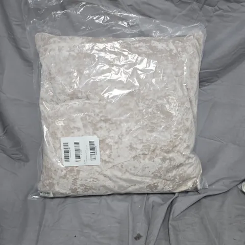 CATHERINE LANSFIELD CREAM FAUX FUR CUSHION