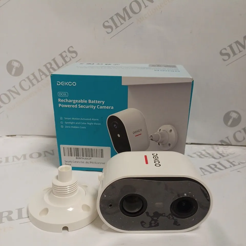 DEKCO SECURITY CAMERA OUTDOOR BATTERY OPERATED