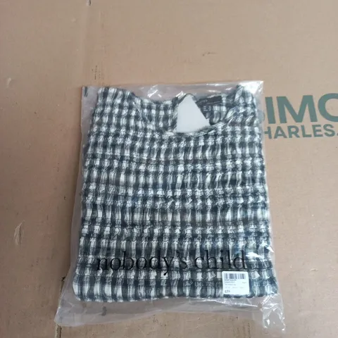 NOBODY'S CHILD NAT SHIRRED TOP β BLACK, UK 16 (EU 44, USA 12)
