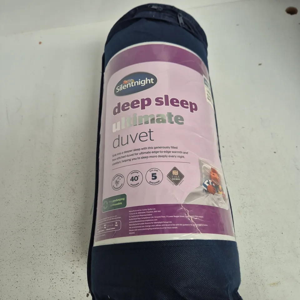 SILENTNIGHT DEEP SLEEP ULTIMATE DUVET – NAVY CARRY BAG SINGLE