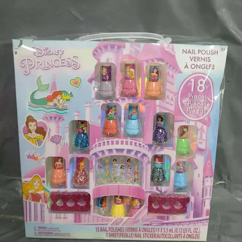 DISNEY PRINCESS 18 PIECE NAIL POLISH SET