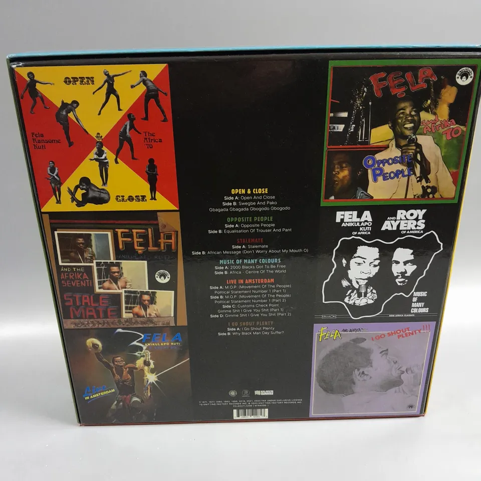 BOXED FELA VINYL BOX SET 6 CURATED BY IDRIS ELBA