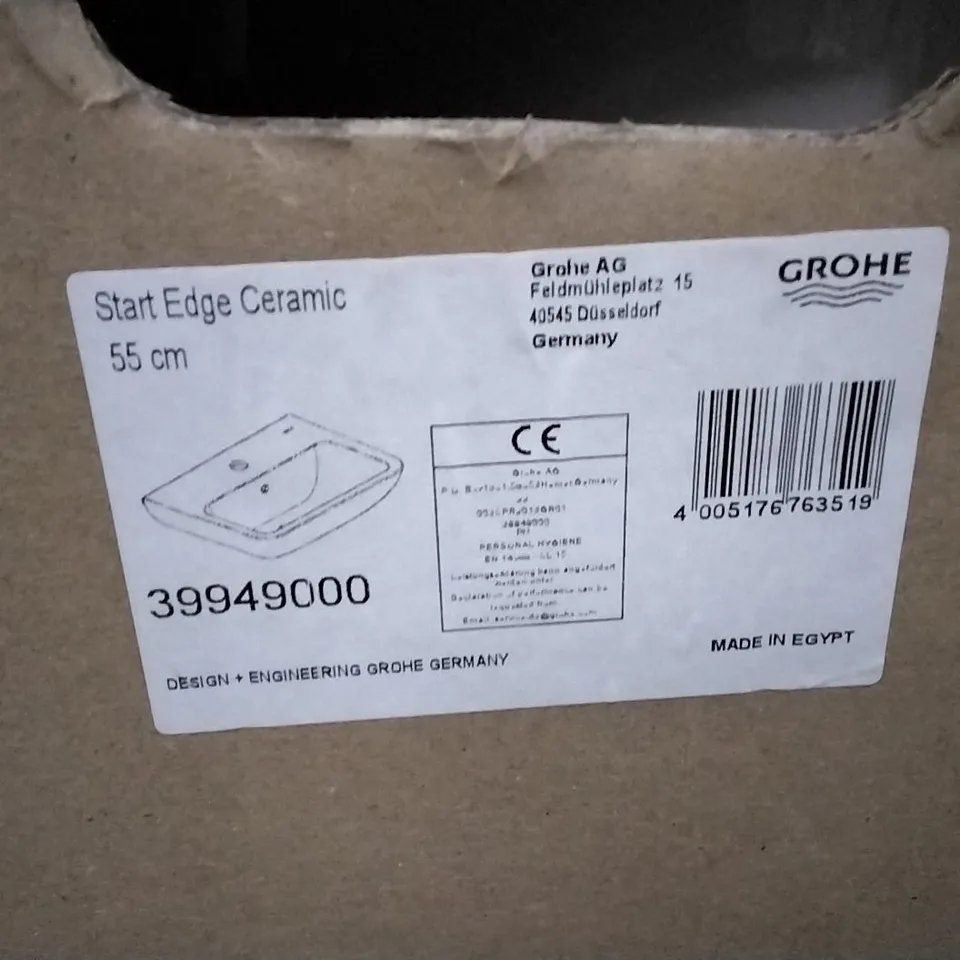 BOXED START EDGE CERAMIC 55CM BASIN