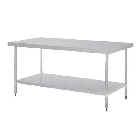 BOXED VOGUE STAINLESS STEEL CENTRE TABLE 1800MM