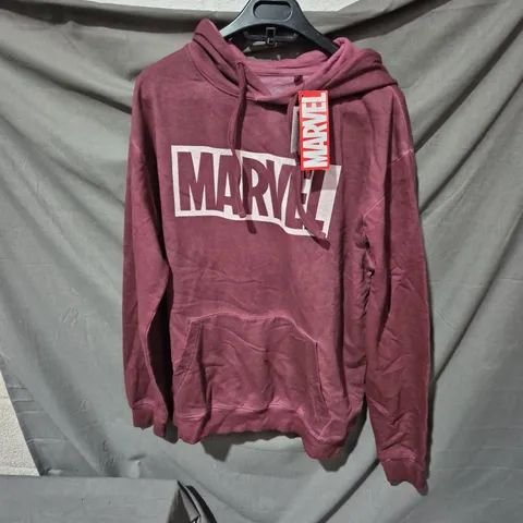 MARVEL HOODIE – MAROON, SIZE M