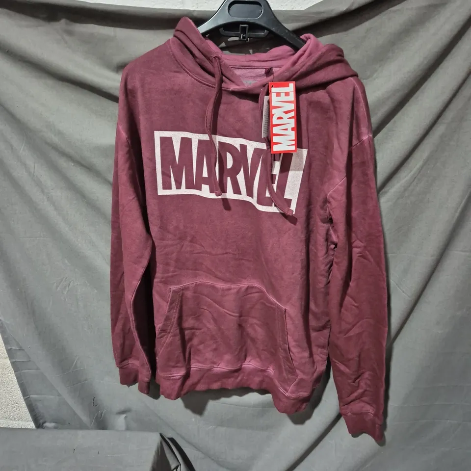 MARVEL HOODIE – MAROON, SIZE M