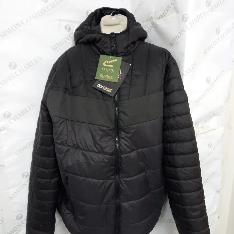 REGATTA OUTDOORS FROSTBLAST JACKET IN BLACK/ASH SIZE XL