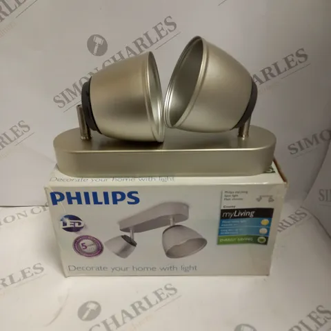 BOXED PHILIPS MYLIVING MATT CHROME SPOT LIGHT