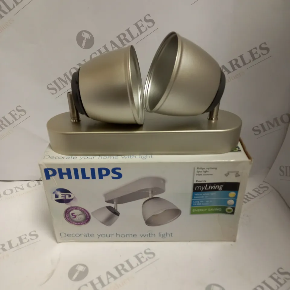 BOXED PHILIPS MYLIVING MATT CHROME SPOT LIGHT