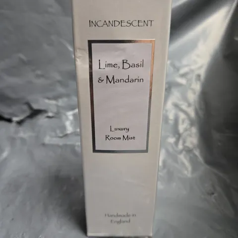 BOXED AND SEALED INCANDESCENT LIME, BASIL AND MANDARIN LUXURY ROOM MIST 100ML