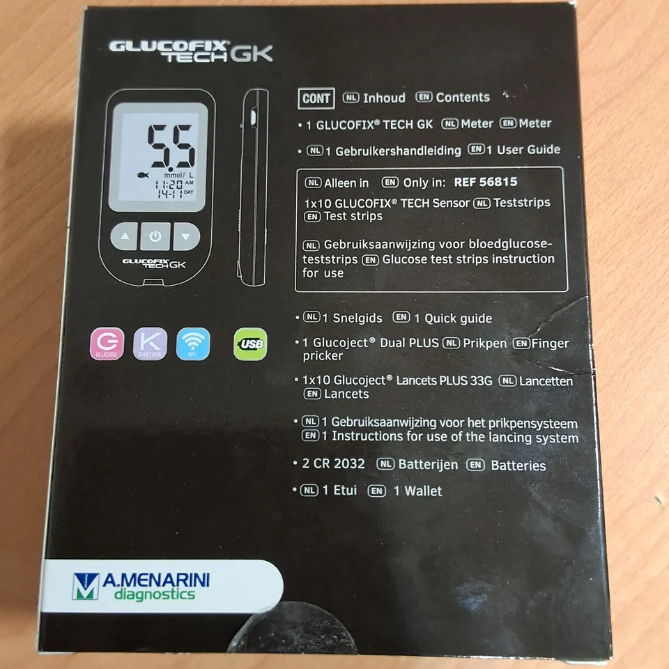 SEALED GLUCOFIX TECH GK BLOOD KETONE SENSOR