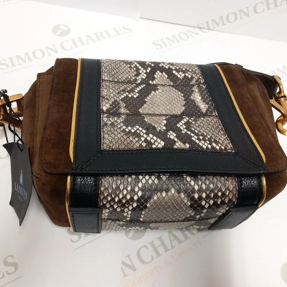 LANVIN PARIS SMALL RECTANGULAR BAG IN PYTHON 