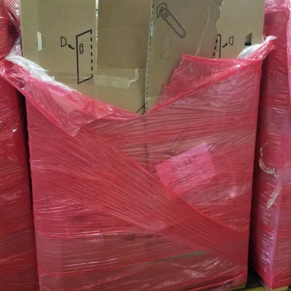 PALLET CONTAINING ASSORTED PRODUCTS INCLUDING WALKING VIBRATION PAD, CORDED 2-IN-1 POLE HEDGE TRIMMER, PICTURE FRAME SET, POP UP TENT & PRESSURE WASHER