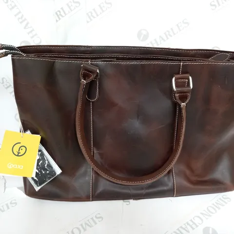 GAJA LEATHER TOTE HANDBAG
