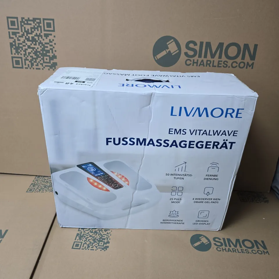BOXED LIVMORE EMS VITALWAVE FOOT MASSAGER