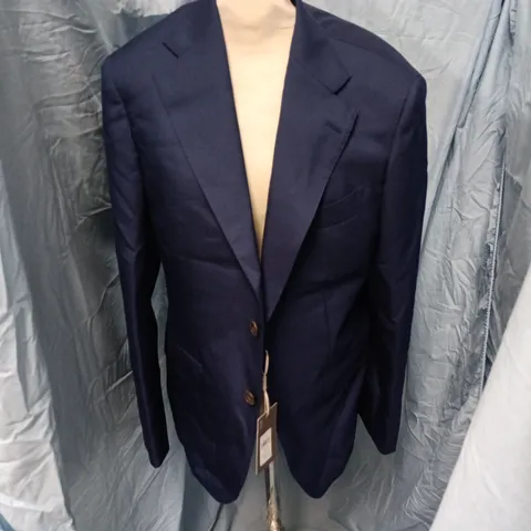 MOSS BROS NAVY SUIT JACKET – VITALE BARBERIS CANONICO FABRIC - UK 38S