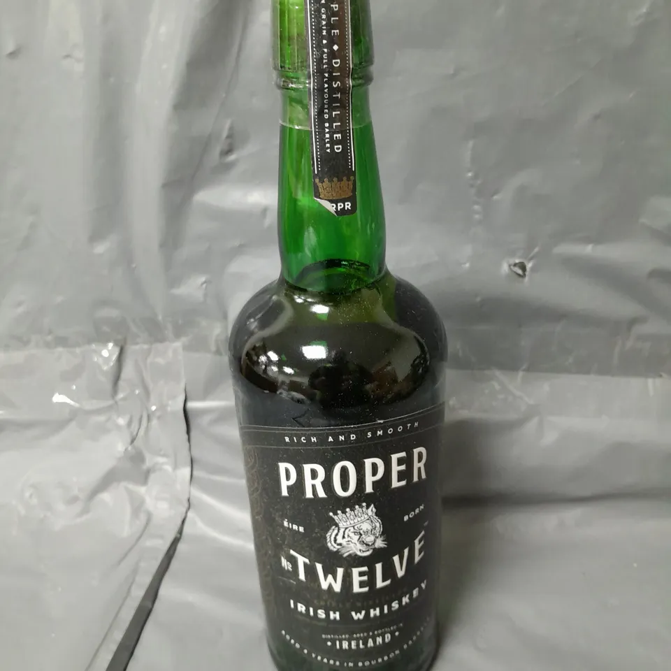 PROPER NO. TWELVE IRISH WHISKEY 70CL - COLLECTION ONLY  RRP £35