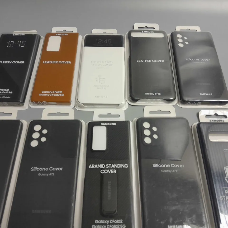LOT OF 10 ASSORTED SAMSUNG MOBILE PHONE CASES 