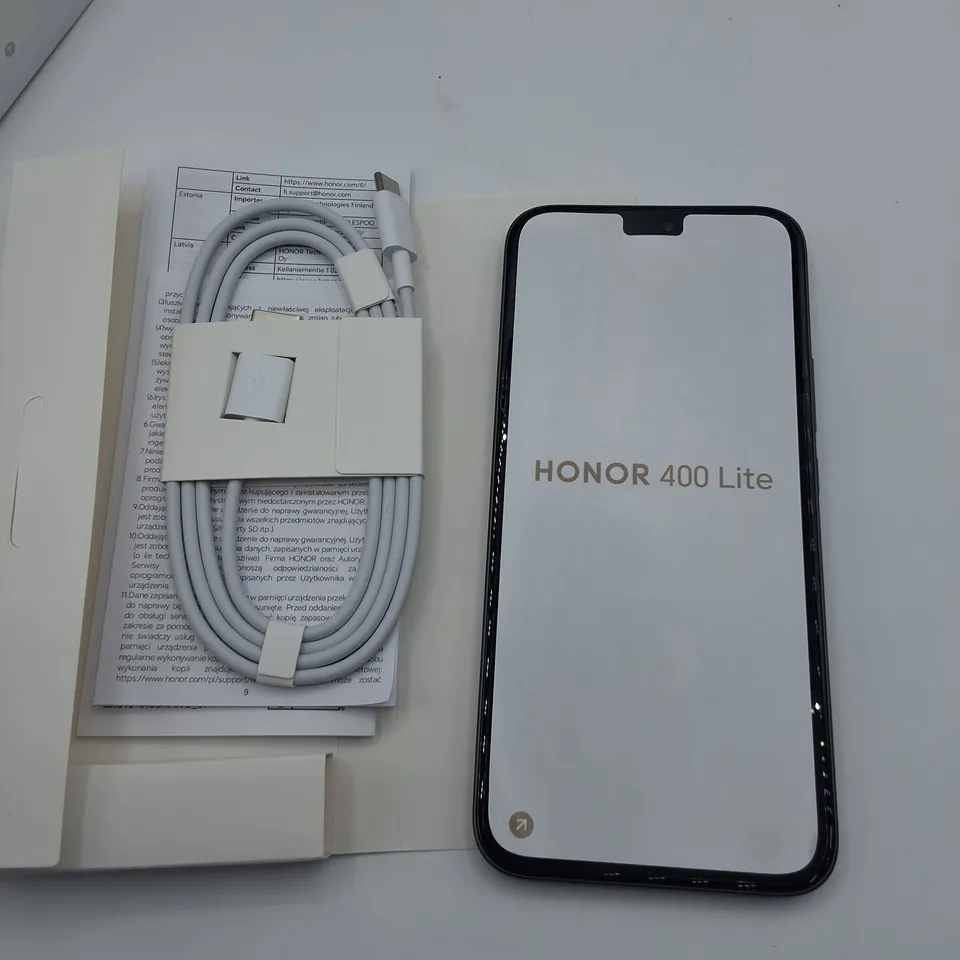 BOXED HONOR 400 LITE 8/256GB IN VELVET BLACK - ABR-NX1