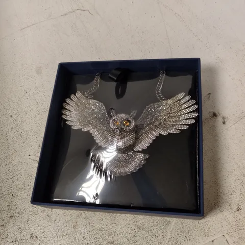 BUTLER & WILSON OWL PENDANT NECKLACE β CRYSTALLINE, BOXED