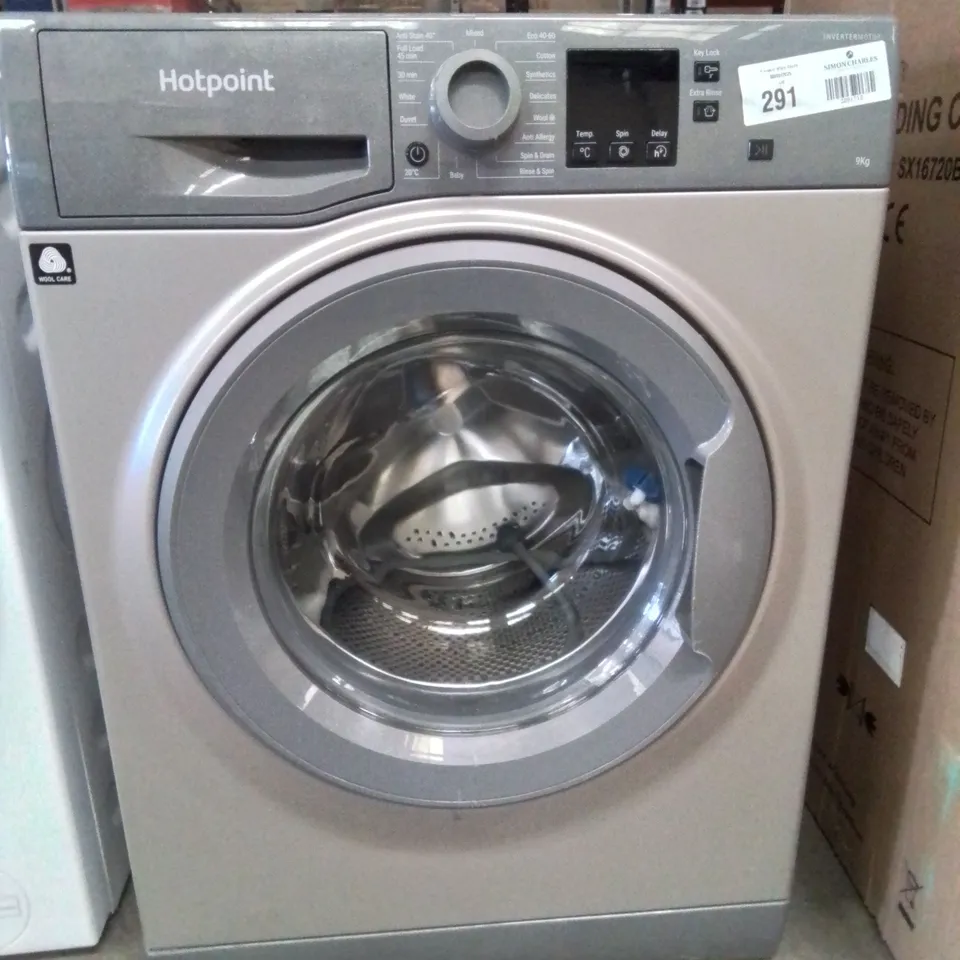 HOTPOINT ANTI-STAIN NSWM946GGUK 9KG LOAD, 1400 SPIN WASHING MACHINE - GRAPHITE - A RATED