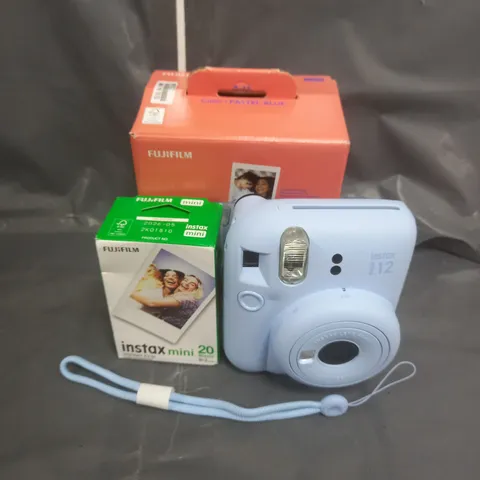 BOXED FUJIFILM INSTAX MINI 12 INSTANT CAMERA PASTEL BLUE