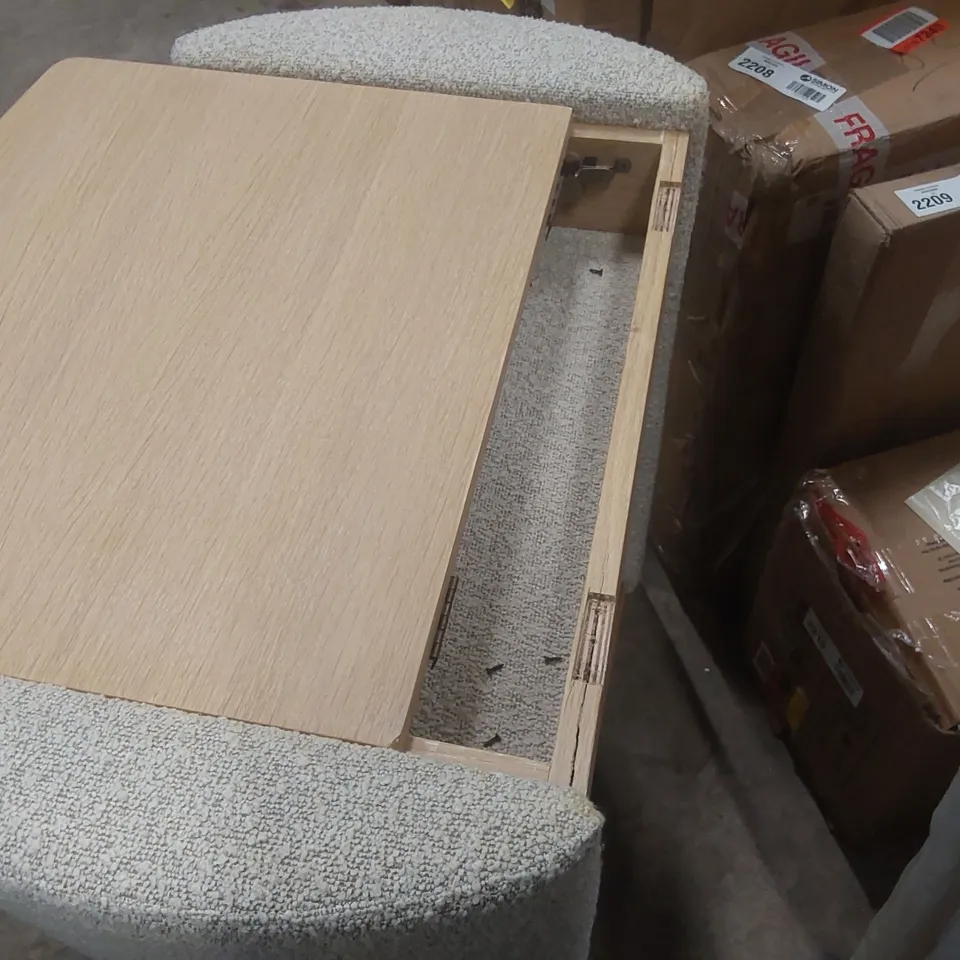 BOXED FRANKIE FABRIC COMPACT DRESSING TABLE - DAMAGED 