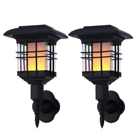 FLOURISH SOLAR FLAME LIGHT SET OF TWO