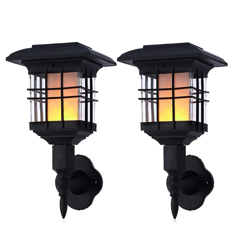 FLOURISH SOLAR FLAME LIGHT SET OF TWO