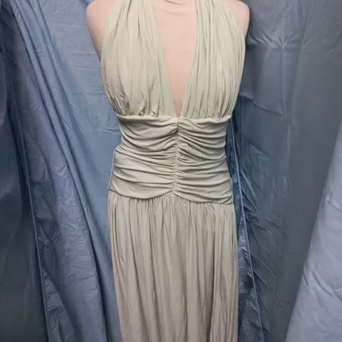 CLUB L LONDON MINT HALTERNECK MAXI DRESS UK 14