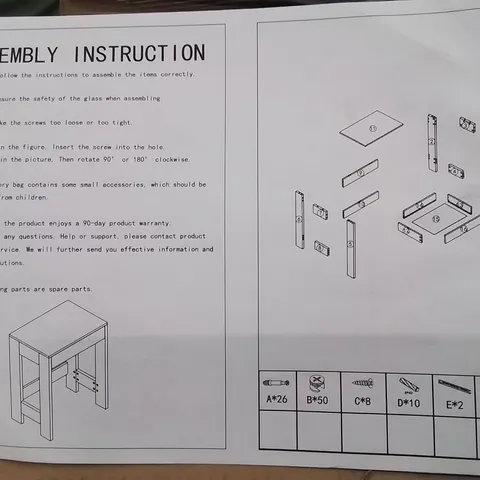 PALLET CONTAINING LARGE AMOUNT OF SIDE TABLES 
