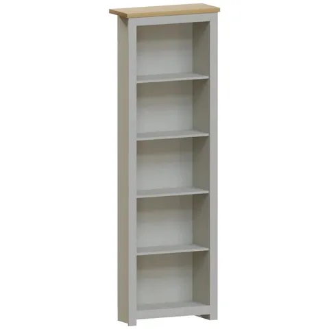 BOXED VIDA DESIGNS ARLINGTON 5 TIER BOOKCASE - GREY (1 BOX)