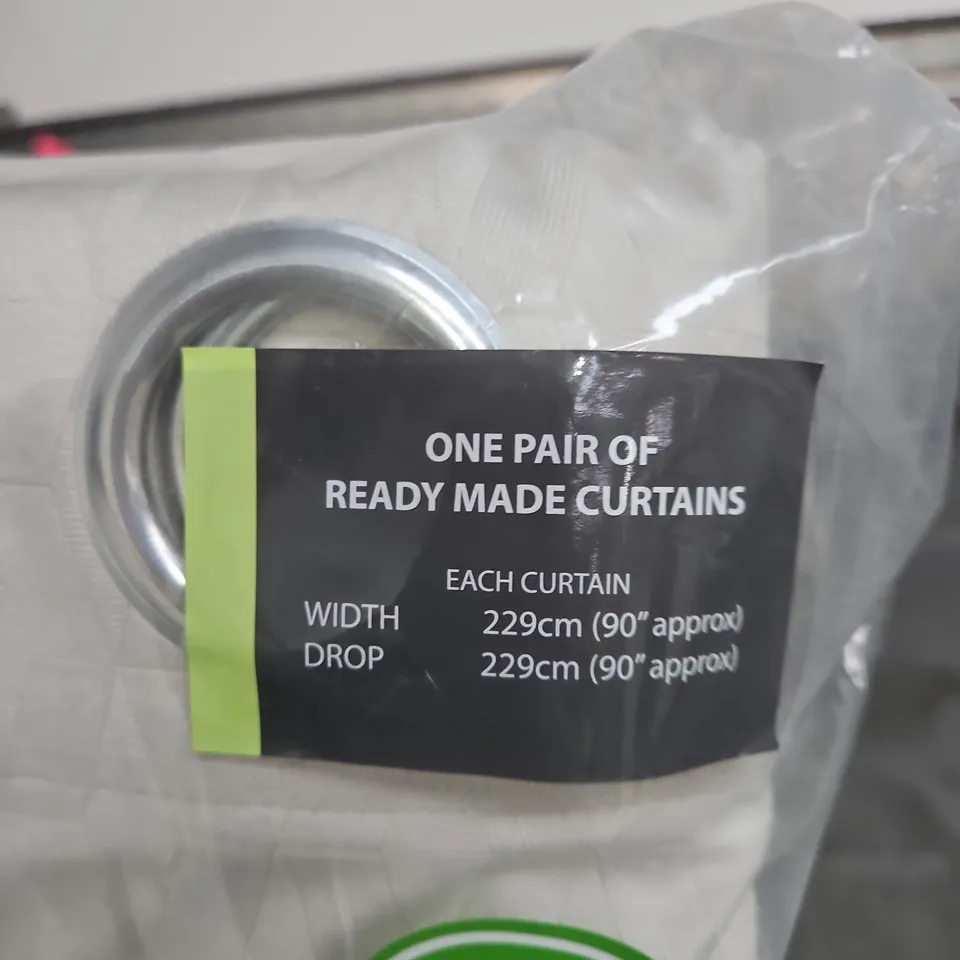 ENHANCED LIVING READY MADE THERMAL CURTAINS – PAIR (229 CM X 229 CM)