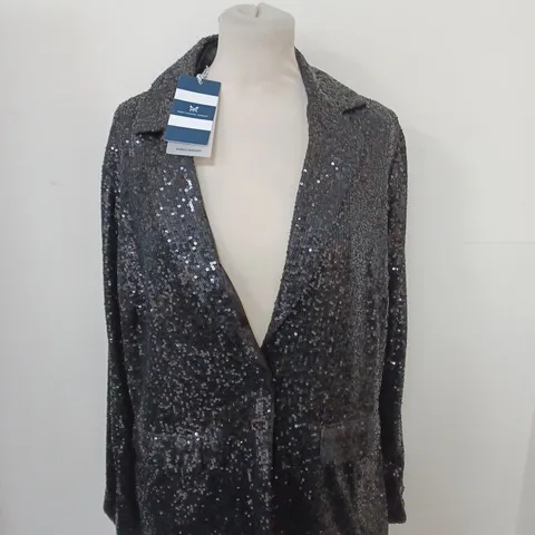CREW CLOTHING COMPANY EVE SEQUIN BLAZER SIZE 12