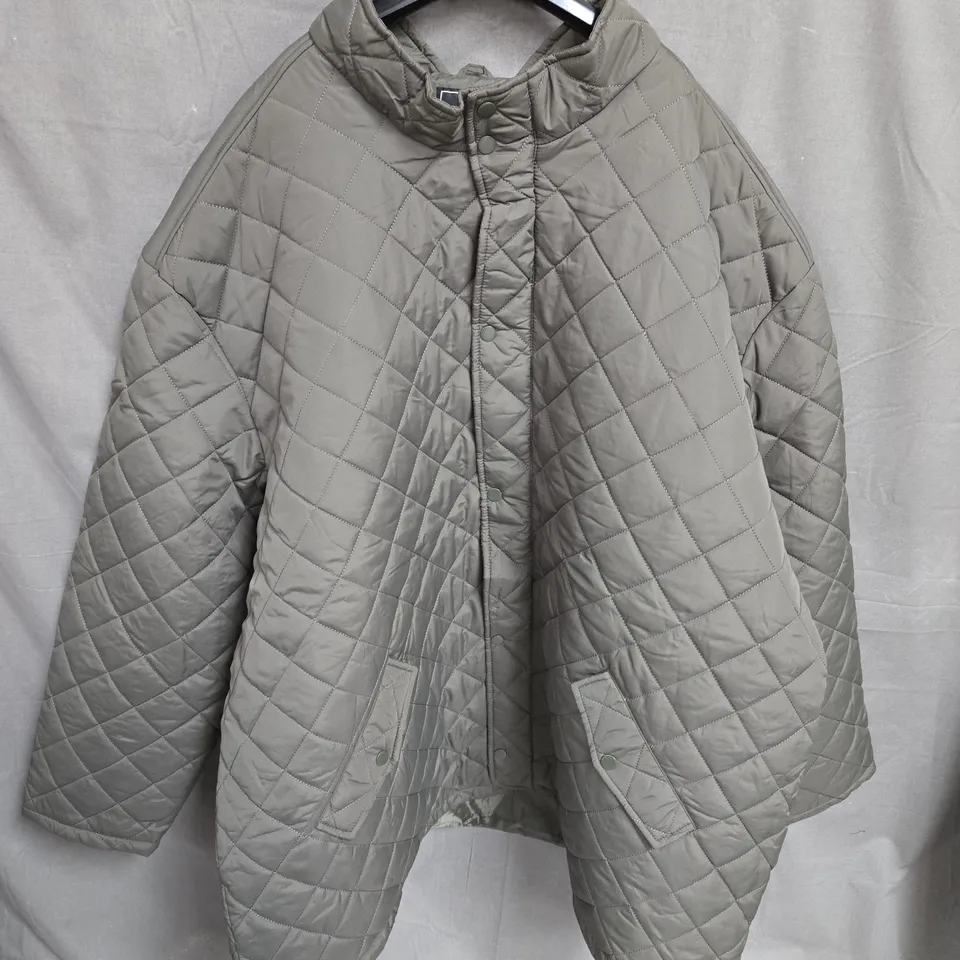 BIGDUDE QUILTED JACKET IN KHAKI SIZE 8XL