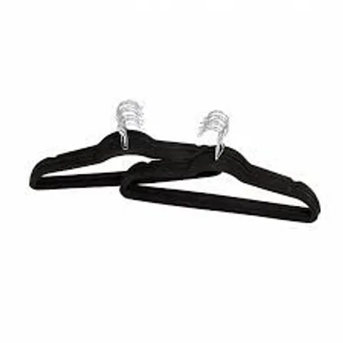 OYPLA BLACK NON-SLIP VELVET CLOTHES HANGERS