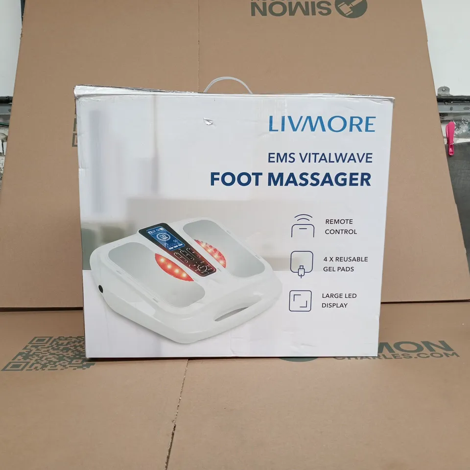 LIVMORE EMS VITALWAVE FOOT MASSAGER BOXED
