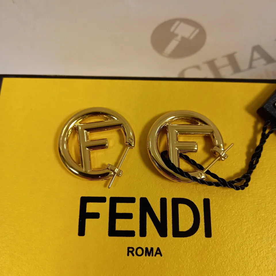 FENDI ROMA SOFT GOLD EARRINGS 