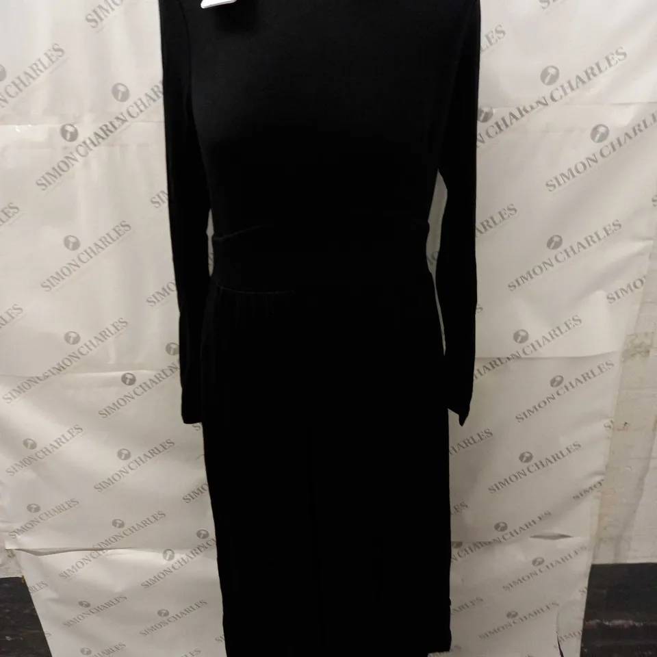 BODEN BLACK JERSEY DRESS - UK 12R