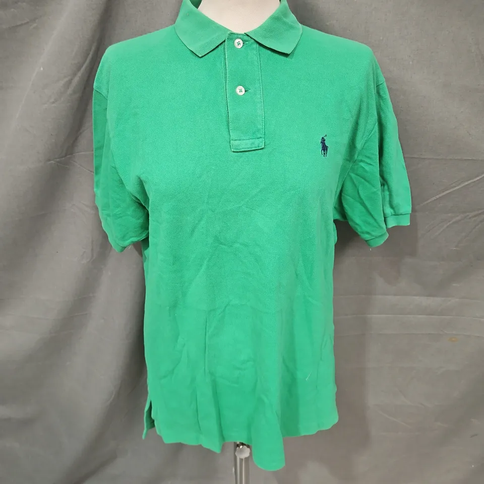 POLO RALPH LAUREN POLO SHIRT IN GREEN SIZE M