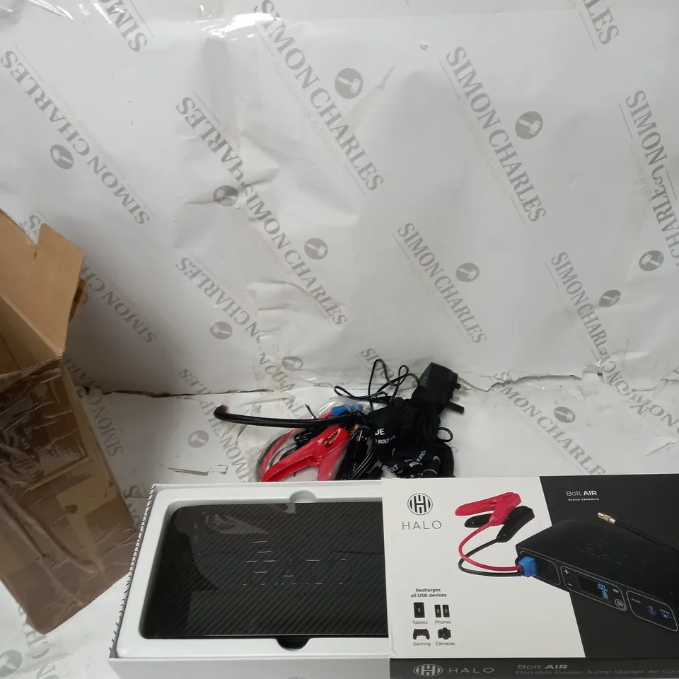 BOXED HALO AIR BOLT JUMPSTARTER KIT IN BLACK GRAPHITE COLOUR