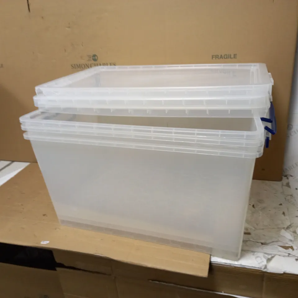 REALLY USEFUL PRODUCTS BOX SET - NESTABLE CLEAR