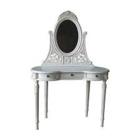 BRAND NEW BOXED HOMES DIRECT 365 VERSAILLES FILIGREE ANTIQUE FRENCH STYLE DRESSING TABLE (2 BOXES)
