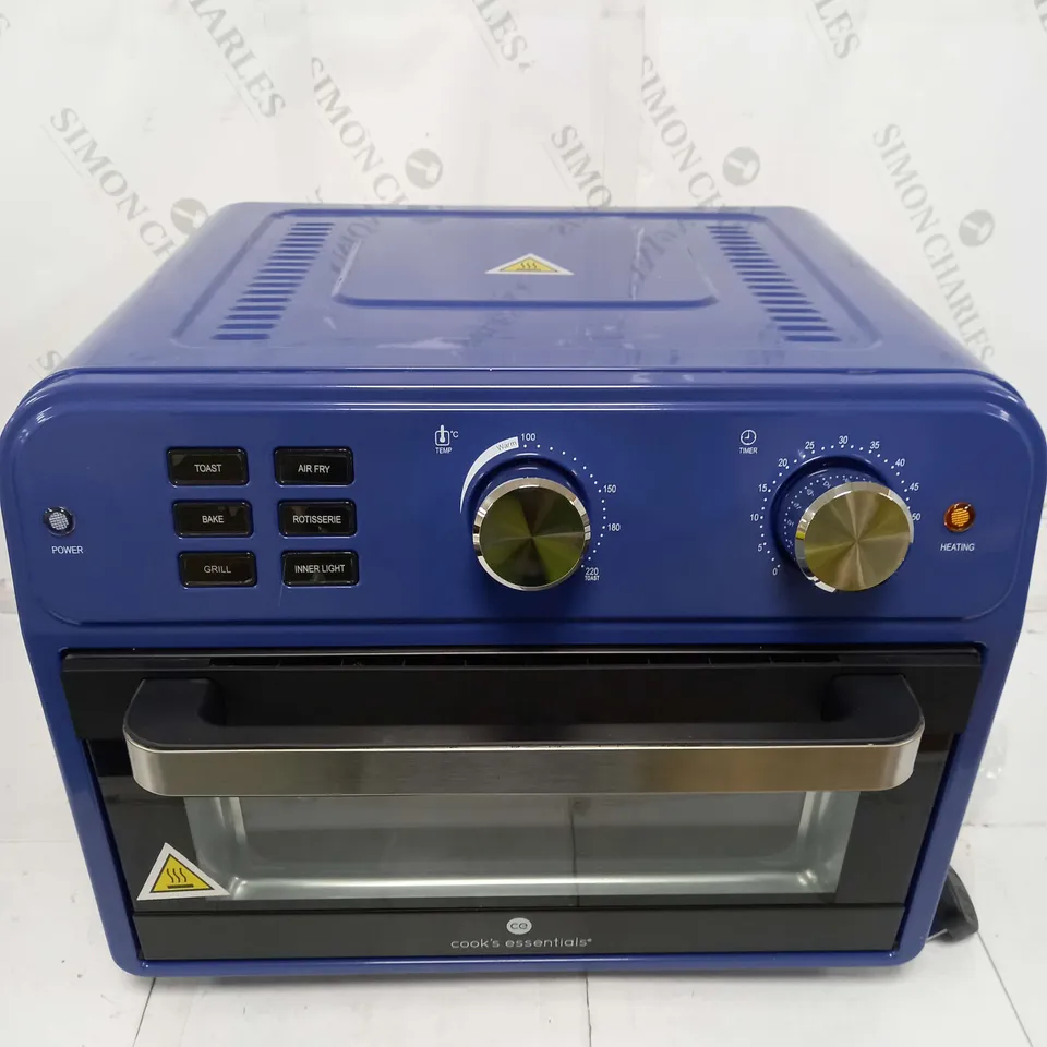 BOXED COOK'S ESSENTIAL 21-LITRE AIRFRYER OVEN IN BLUE