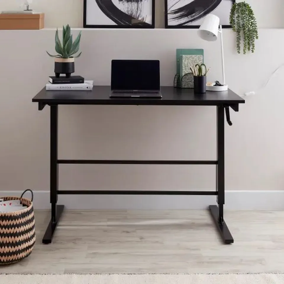 BOXED WIDE ERGONOMIC SIT TO STANDING DESK 60 × 120 116CM