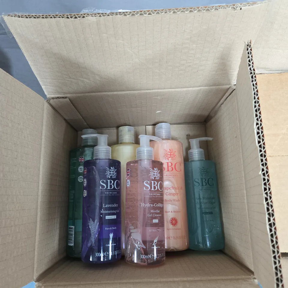 BOX OF APPROXIMATELY 6 SBC ITEMS TO INCLUDE: HYDRA COLLAGEN MOISTURIZER GEL 