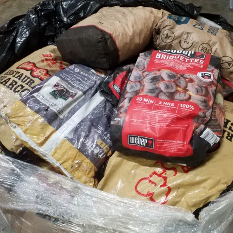 PALLET CONTAINING ASSORTED BAGS OF CHARCOAL