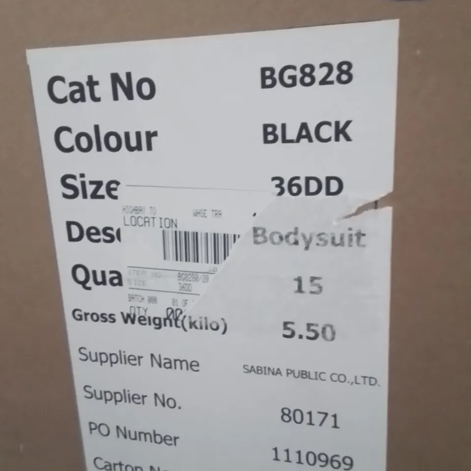 BOXED BRAND NEW APPROXIMATELY 15 MAGISCULPT BLACK BODY SUIT SIZE 36DD