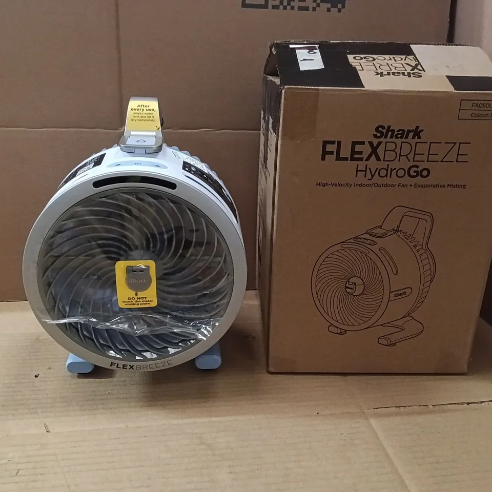 BOXED SHARK FLEXBREEZE HYDROGO MISTING FAN BLUE FA050KBL