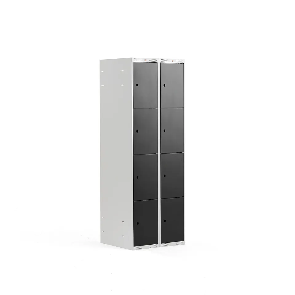 4 DOOR LOCKER CLASSIC 2 MODULES, 1740X600X550 MM, BLACK